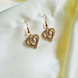 Aretes de Gota forma diamante | Dorado