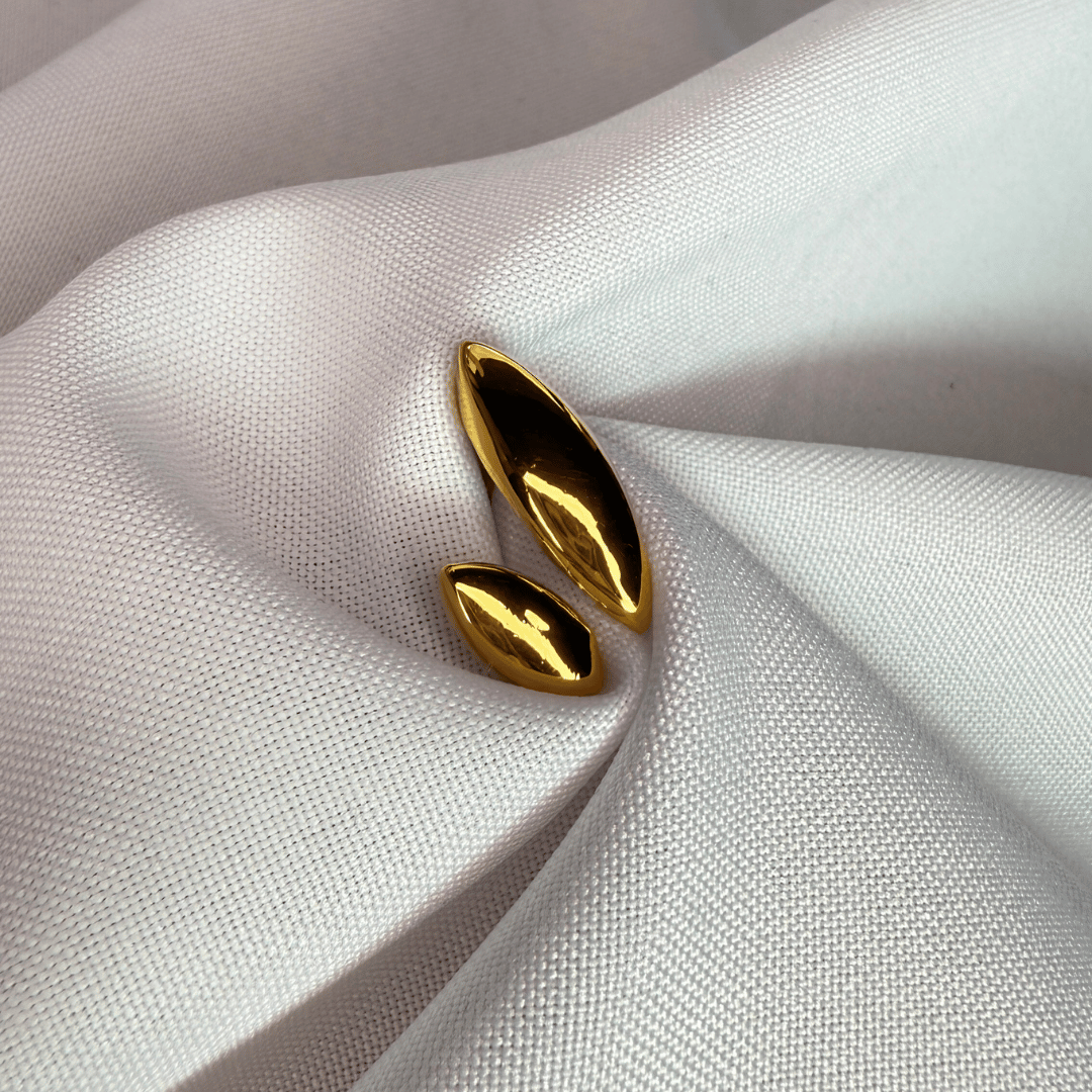 Anillo Gotitas de Agua | Dorado