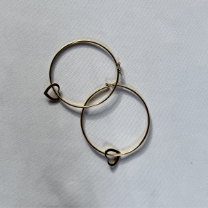 Brazalete con dije corazón abierto | Dorado