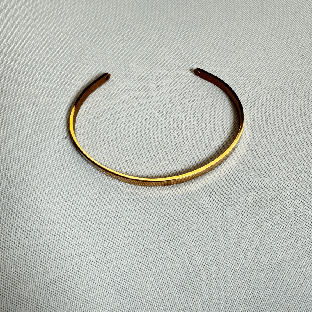 Brazalete simple para grabado | Dorado