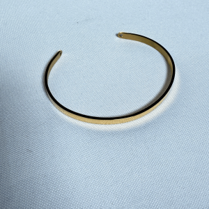 Brazalete simple para grabado | Oro Rosa