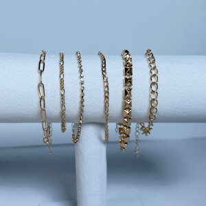 Brazaletes Set 6 piezas | N0000298 | Dorado