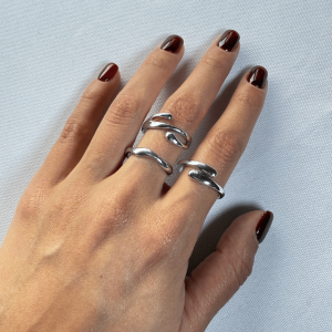 Anillos simples, SET 3 | Plateados