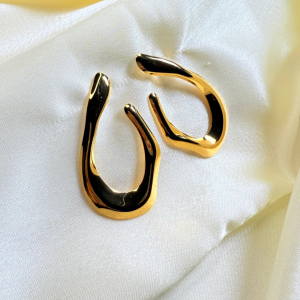 Aretes cuerda torcida | Dorado