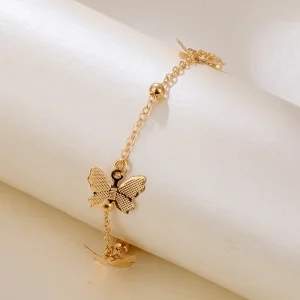 Brazalete Mariposas | Dorado