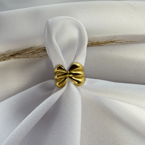 Anillo Cintillo Rosa Cartagena | Dorado