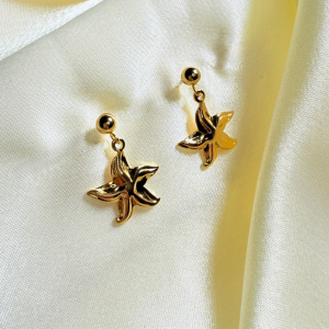 Aretes en forma de Estrella de Mar | Dorado