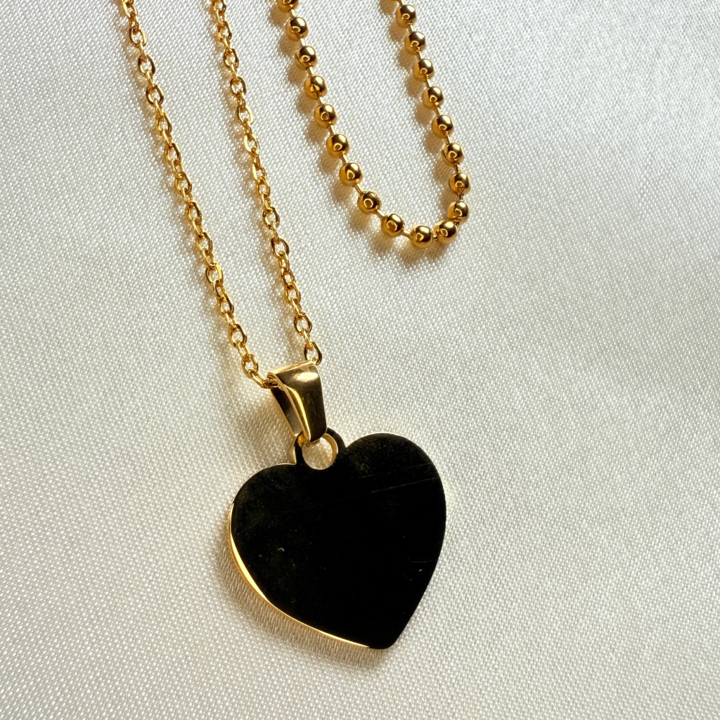 Conjunto Set 2 dije Corazón N0000377 | Dorado