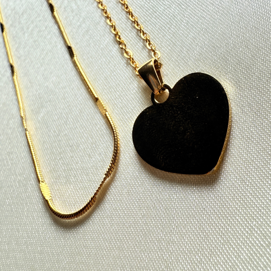 Conjunto Set 2 dije Corazón N0000378 | Dorado