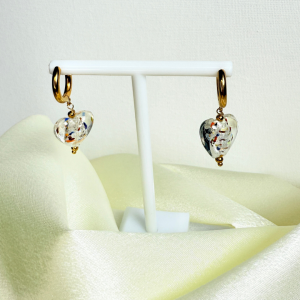 Aretes corazón pequeño | Dorados