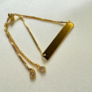 Brazalete tipo esclava | Dorado